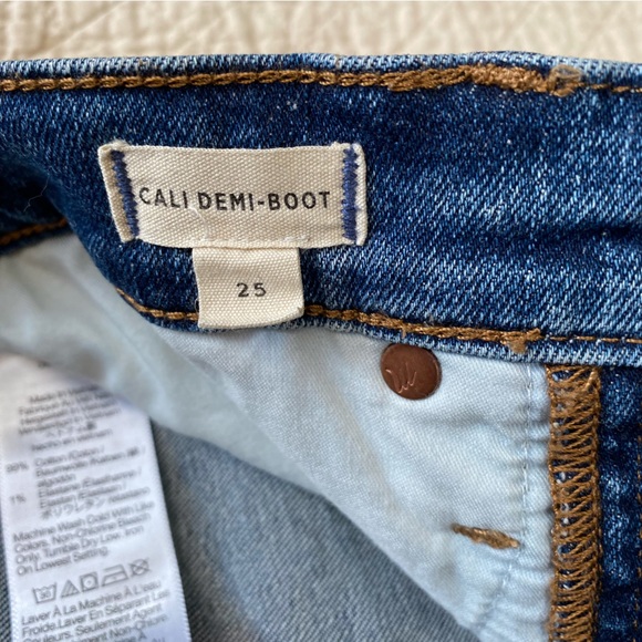 Madewell Cali Demi Boot Jean 25 Glenside wash - Picture 5 of 7